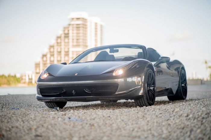 Ferrari 458 Spider Black Rental in Atlanta