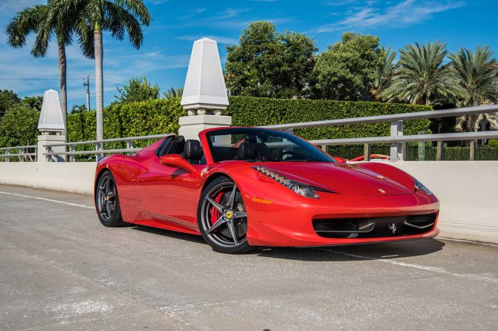 Rent the Ferrari 458 Spider Red in Atlanta